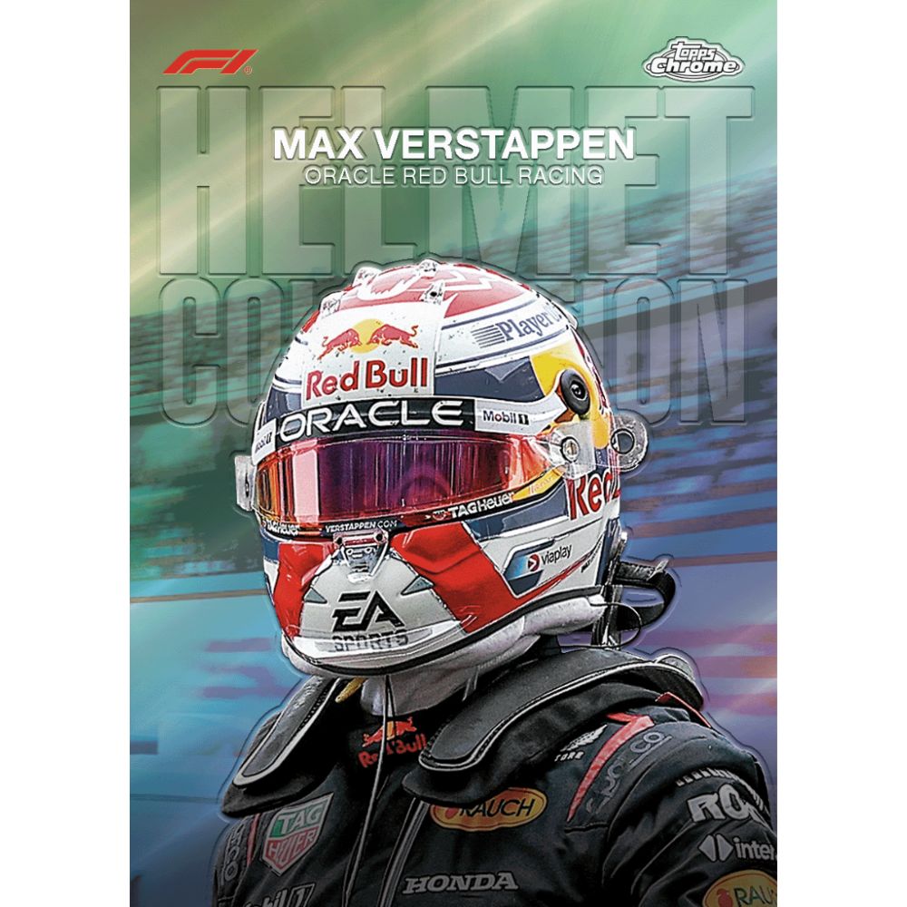 2024 Topps Chrome Formula 1 Racing Cards - Max Verstappen Helmet