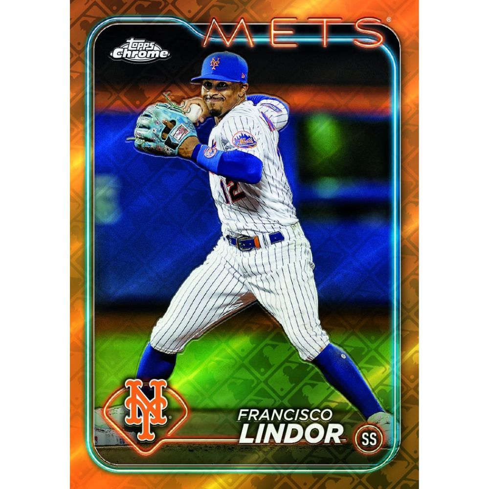 2024 Topps Chrome Logofractor Baseball Cards-Francisco Lindor