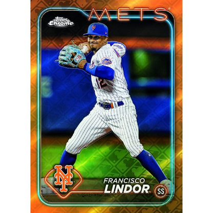 2024 Topps Chrome Logofractor Baseball Cards-Francisco Lindor