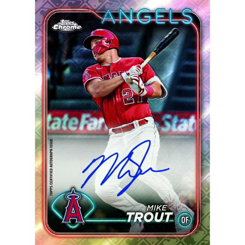 2024 Topps Chrome Logofractor Baseball Cards-Mike Trout