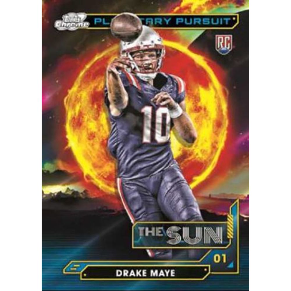 2024 Topps Cosmic Chrome Football Cards -  Drake Maye_The Sun