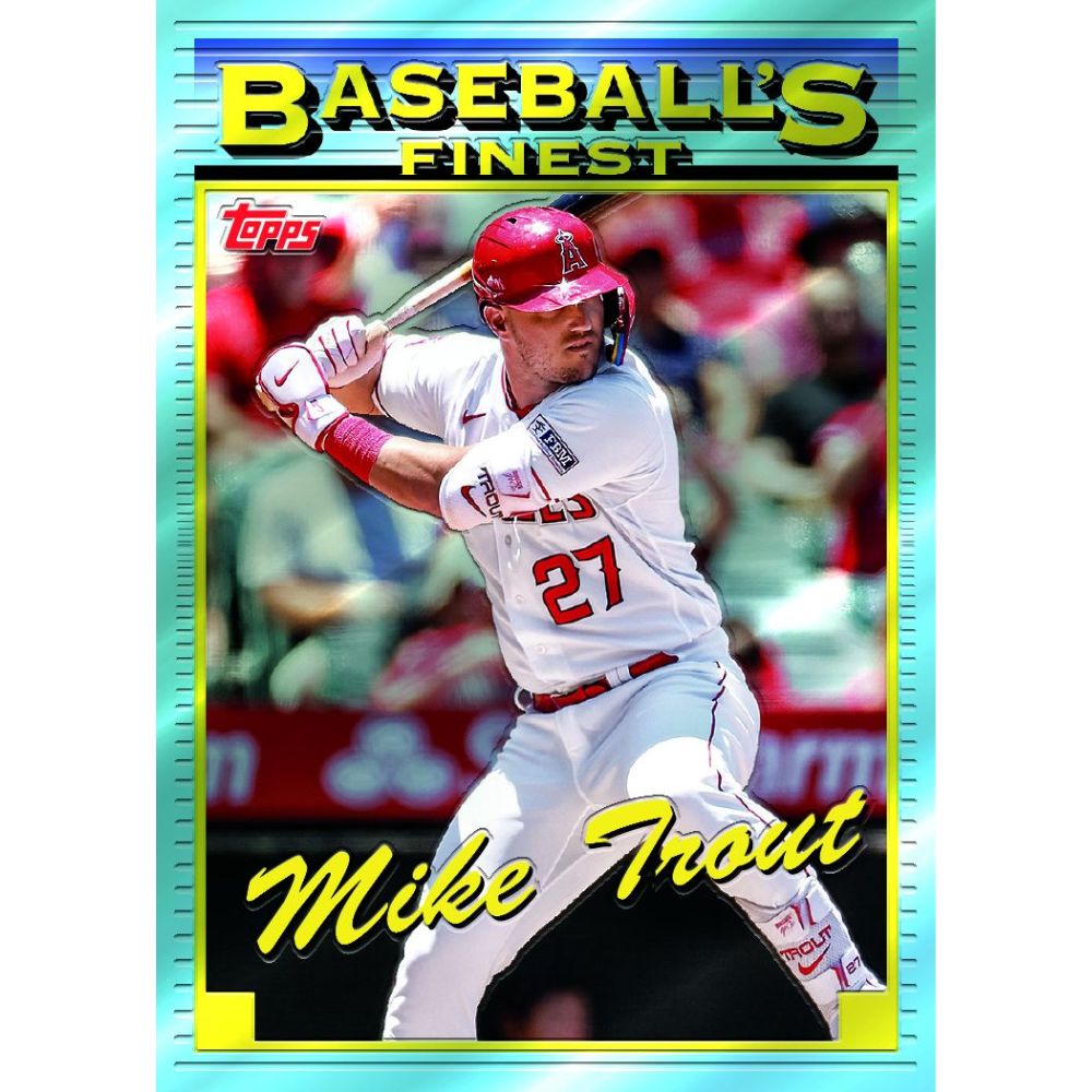 2024 Topps Finest Baseball Cards - Mike Trout