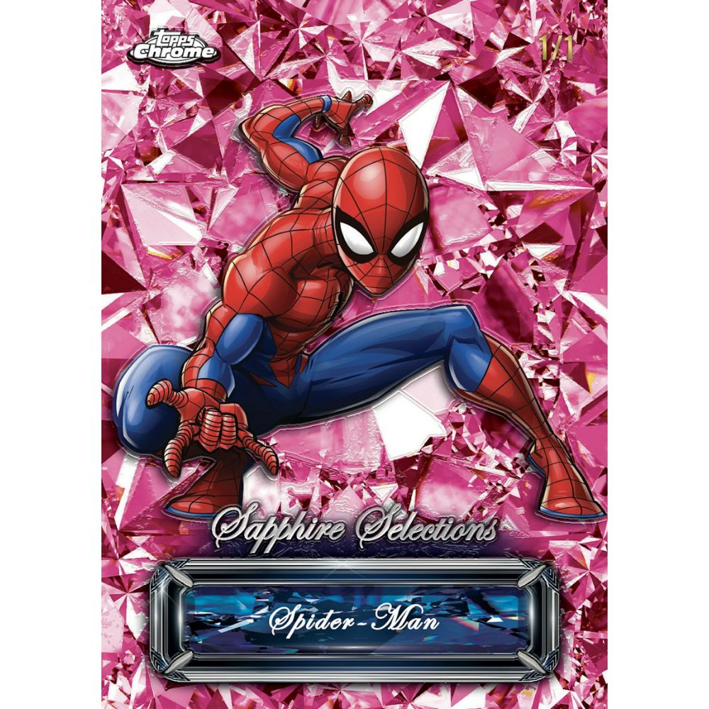 2024 Topps Marvel Chrome Sapphire Cards - Spider Man