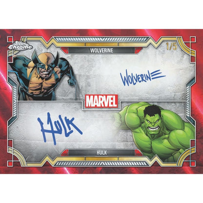 2024 Topps Marvel Chrome Sapphire Cards - Wolverine_Hulk