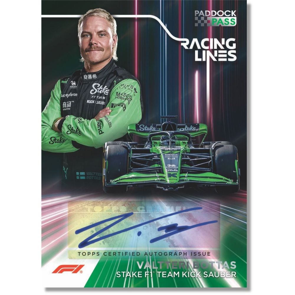 2024 Topps Paddock Pass F1 Cards-Valtteri Bottas