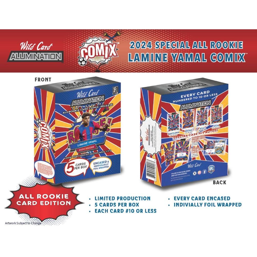2024 Wild Card Alumination Lamine Yamal Comix Soccer Hobby Box