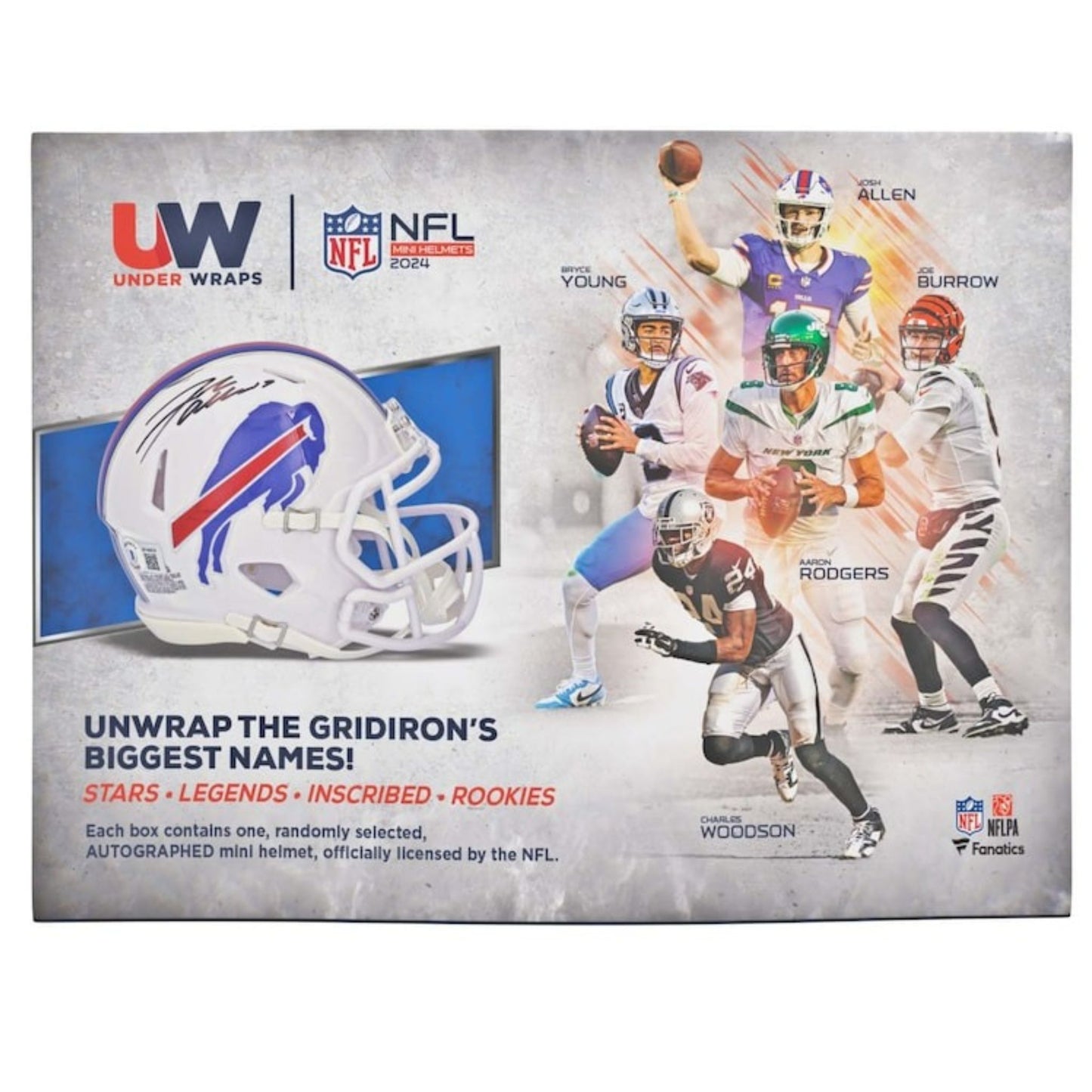 2024 Fanatics Under Wraps Autographed NFL Mini Helmets Hobby Box ...