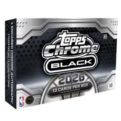 2025/26 Topps Chrome Black Basketball Hobby Box - Trading Card Market