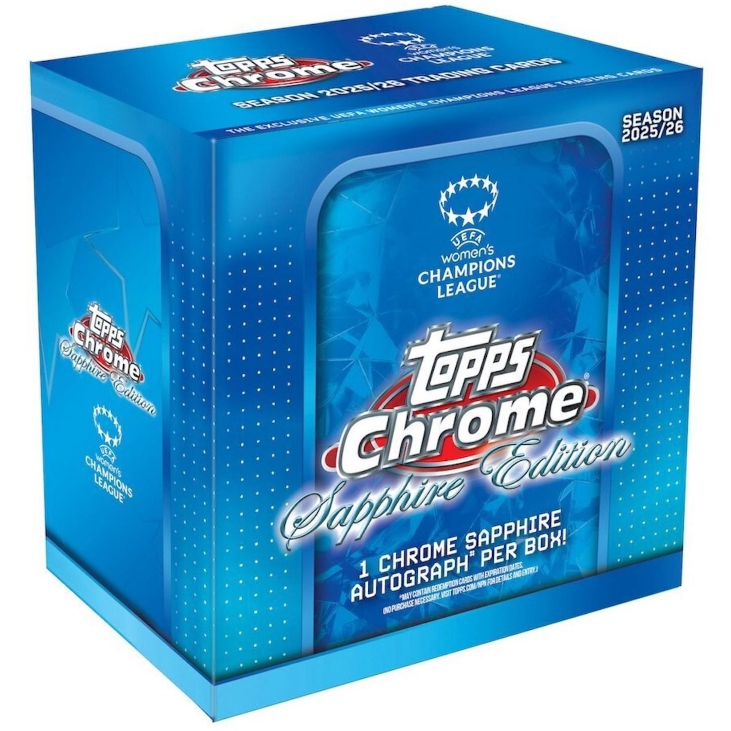2025/26 Topps Chrome Sapphire UEFA Women's Champions League Soccer Hobby Box