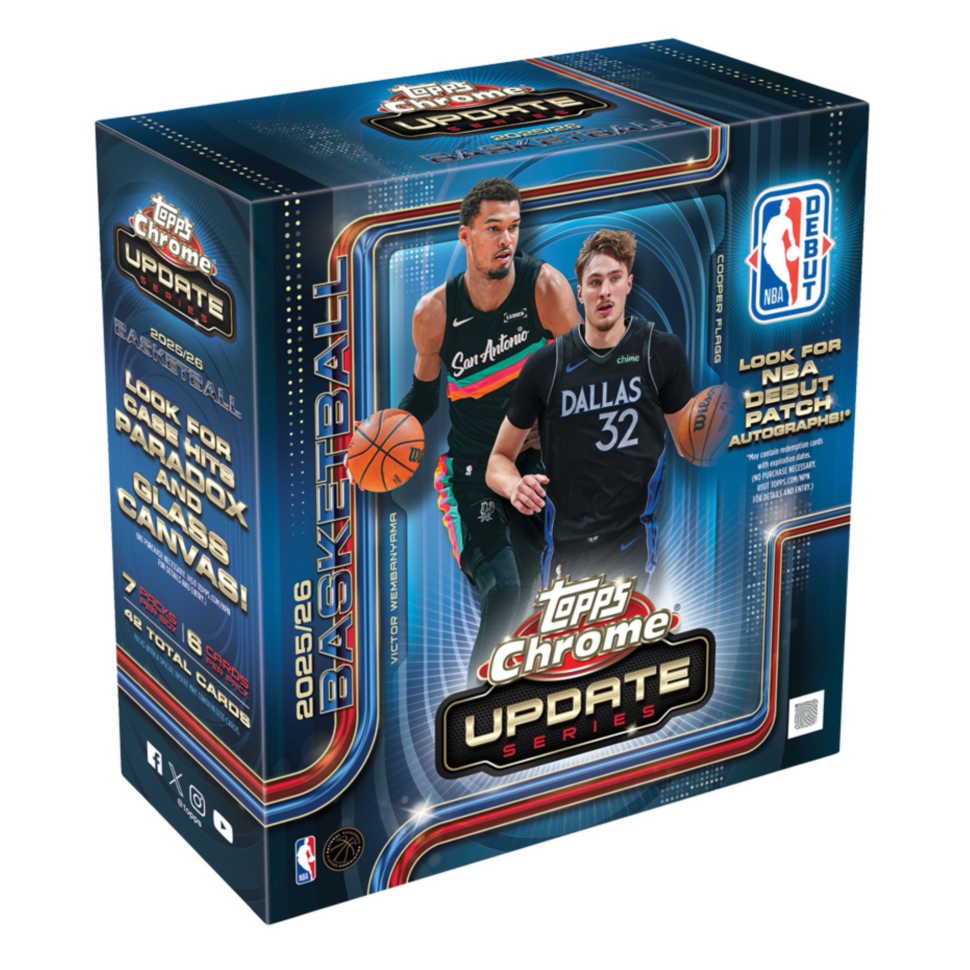 2025/26 Topps Chrome Update Basketball Mega Box