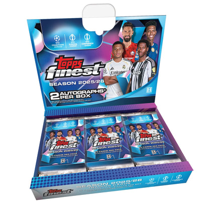 2025/26 Topps Finest UEFA Club Competitions Soccer Hobby Box (Presell) - Trading Card Market