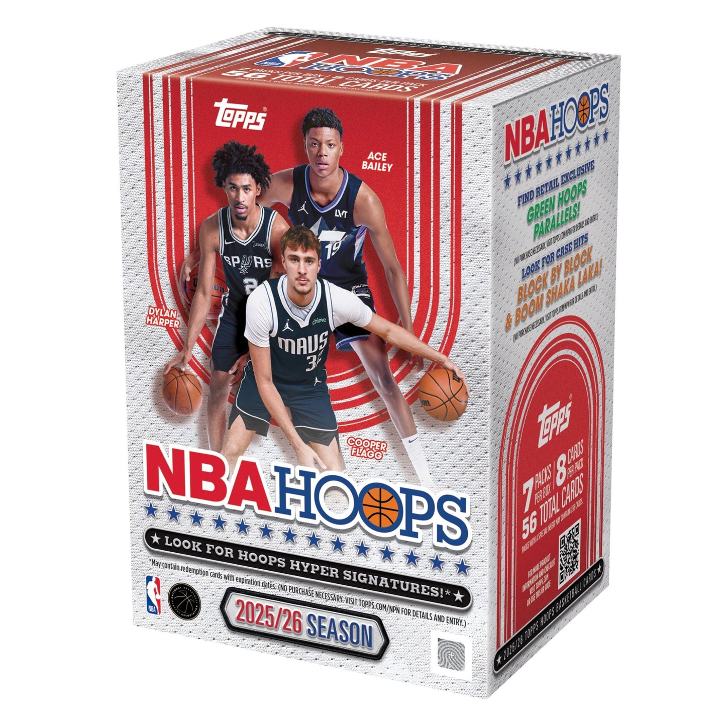 2025/26 Topps NBA Hoops Basketball Blaster Box - Trading Card Market