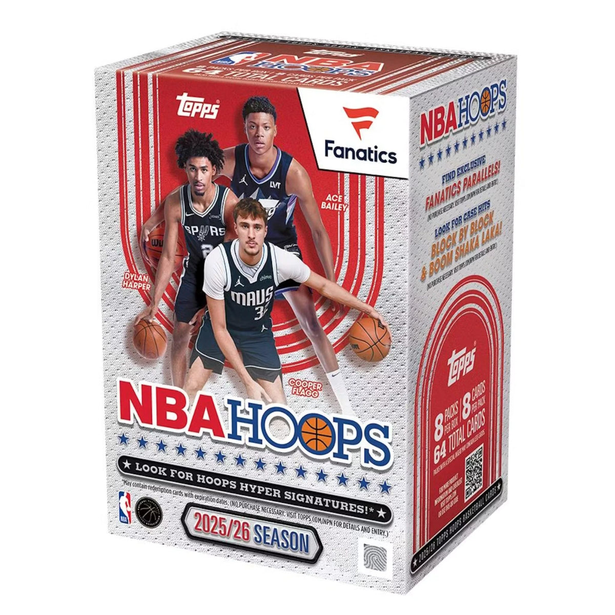 2025/26 Topps NBA Hoops Basketball Fanatics Exclusive Blaster Box
