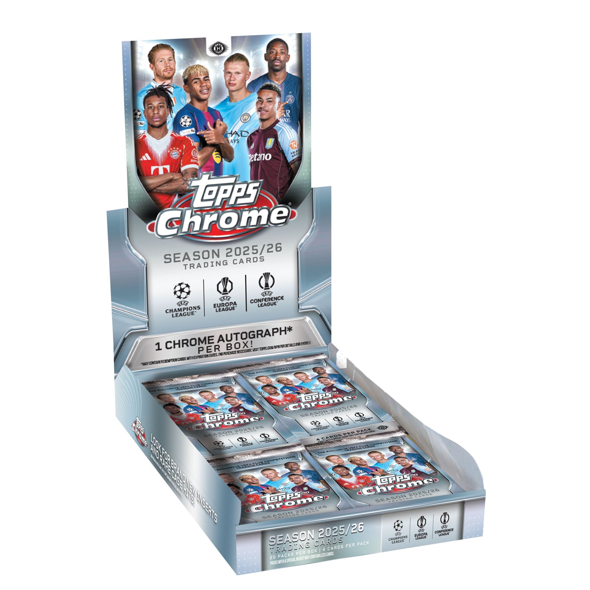 2025/26 Topps UEFA Club Competitions Chrome Soccer Hobby Box (Presell) - Trading Card Market