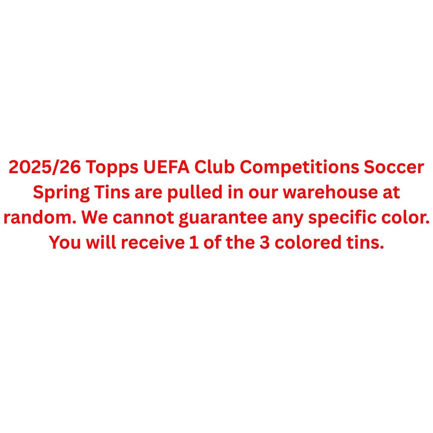 2025/26 Topps UEFA Club Competitions Soccer Spring Tin - Trading Card Market