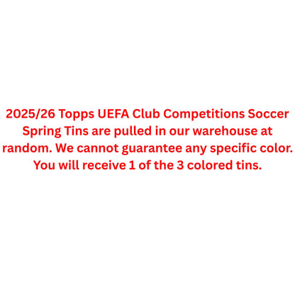 2025/26 Topps UEFA Club Competitions Soccer Spring Tin - Trading Card Market