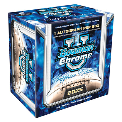 2025 Bowman Chrome University Football Sapphire Edition Box - Trading Card Market