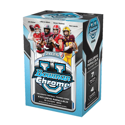 2025 Bowman University Chrome Football Blaster Box (Presell) - Trading Card Market