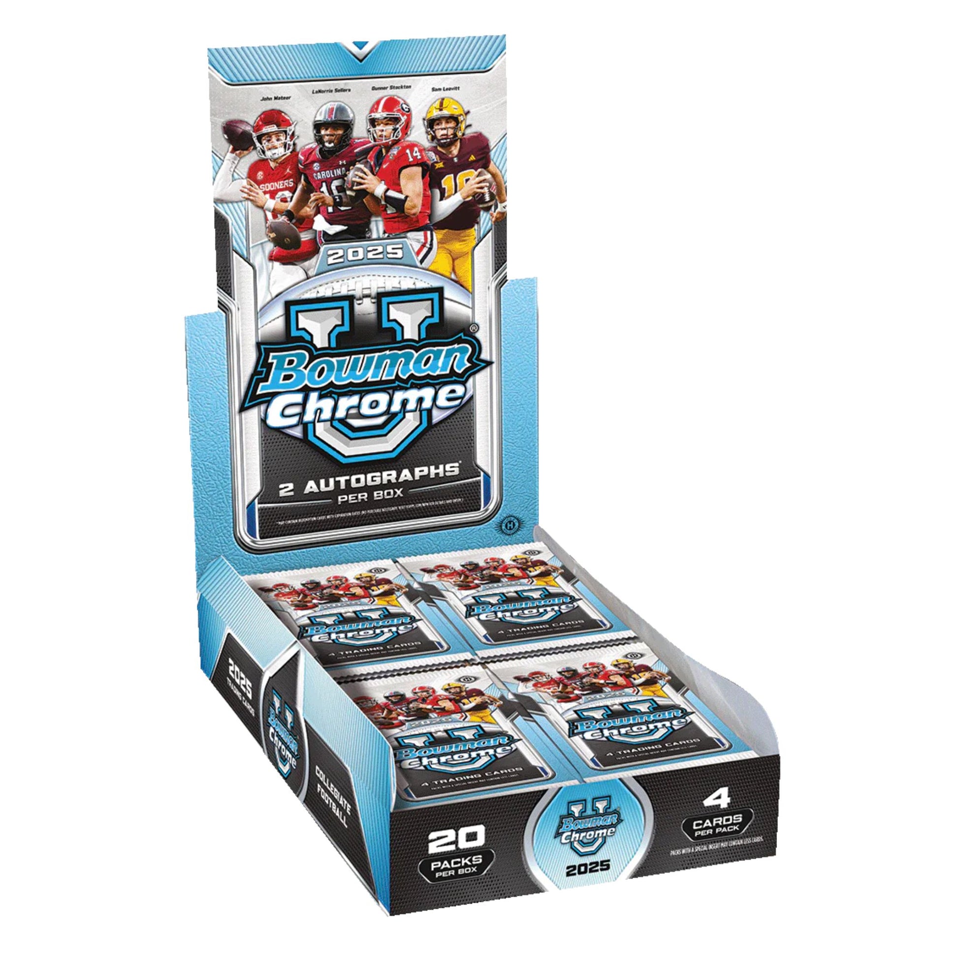 2025 Bowman University Chrome Football Hobby Box (Presell) - Trading Card Market