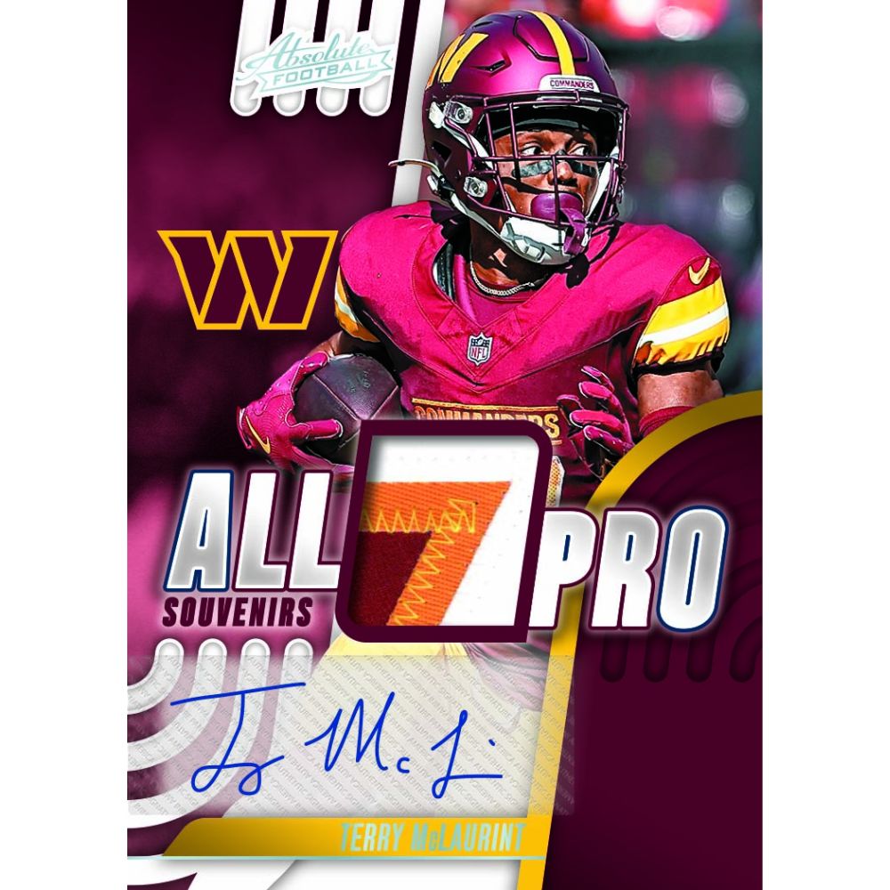 2025 Panini Absolute Football Cards - Terry McLaurint