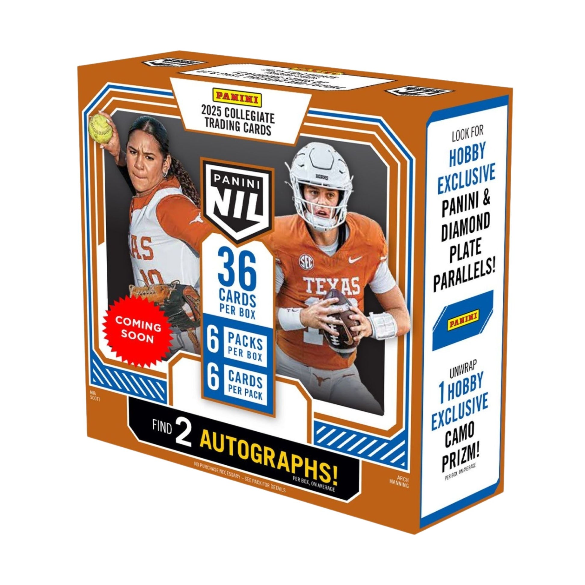 2025 Panini NIL University of Texas Hobby Box - Trading Card Market