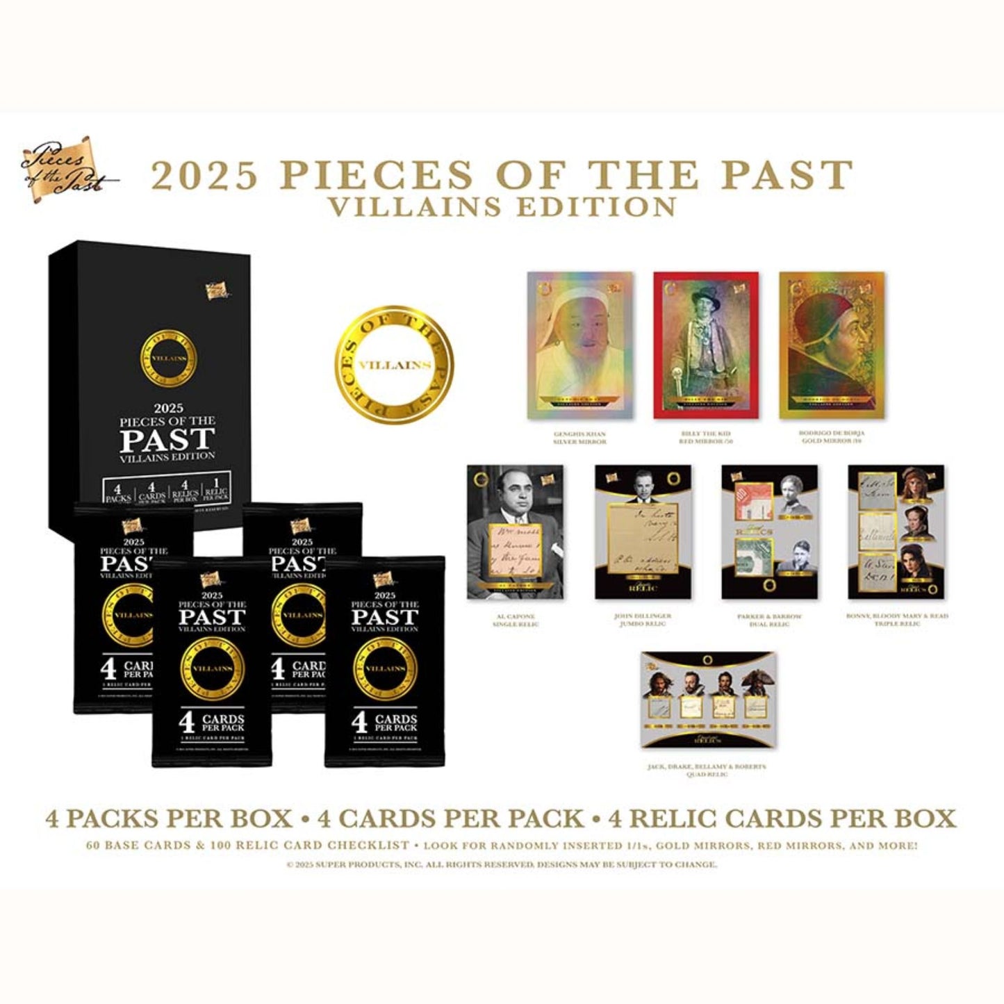 2025 Pieces of the Past Villains Edition Box (Presell) - Trading Card Market