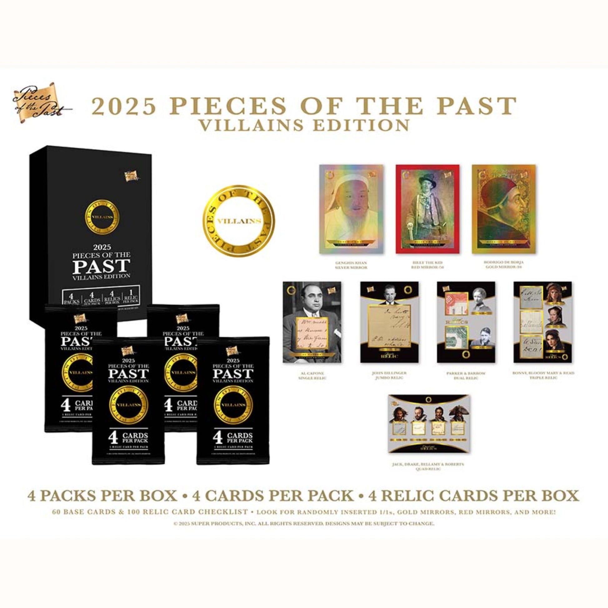 2025 Pieces of the Past Villains Edition Box (Presell) - Trading Card Market