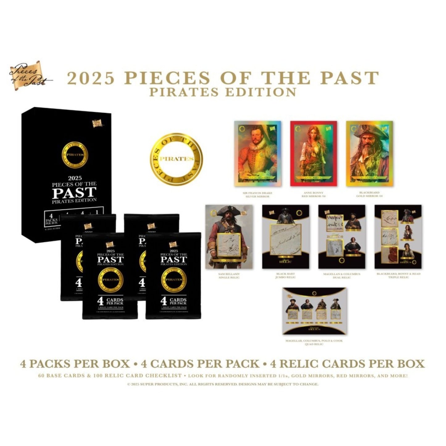 2025 Super Break Pieces of the Past Pirates Edition Hobby Box - Trading Card Market