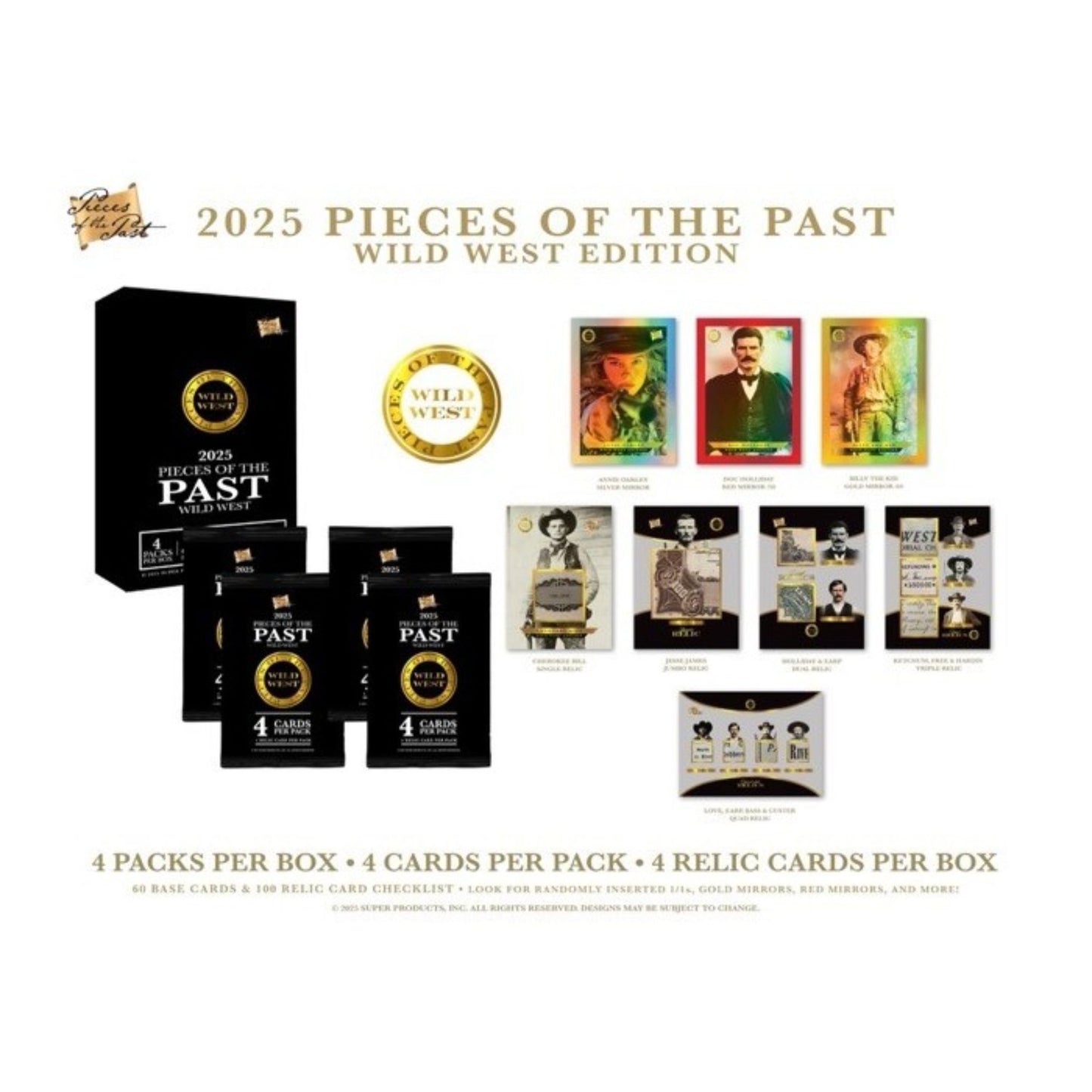 2025 Super Break Pieces of the Past Wild West Edition Hobby Box - Trading Card Market