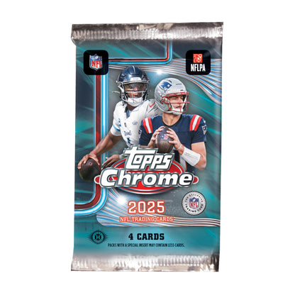 2025 Topps Chrome Football Hobby Pack - Trading Card Market