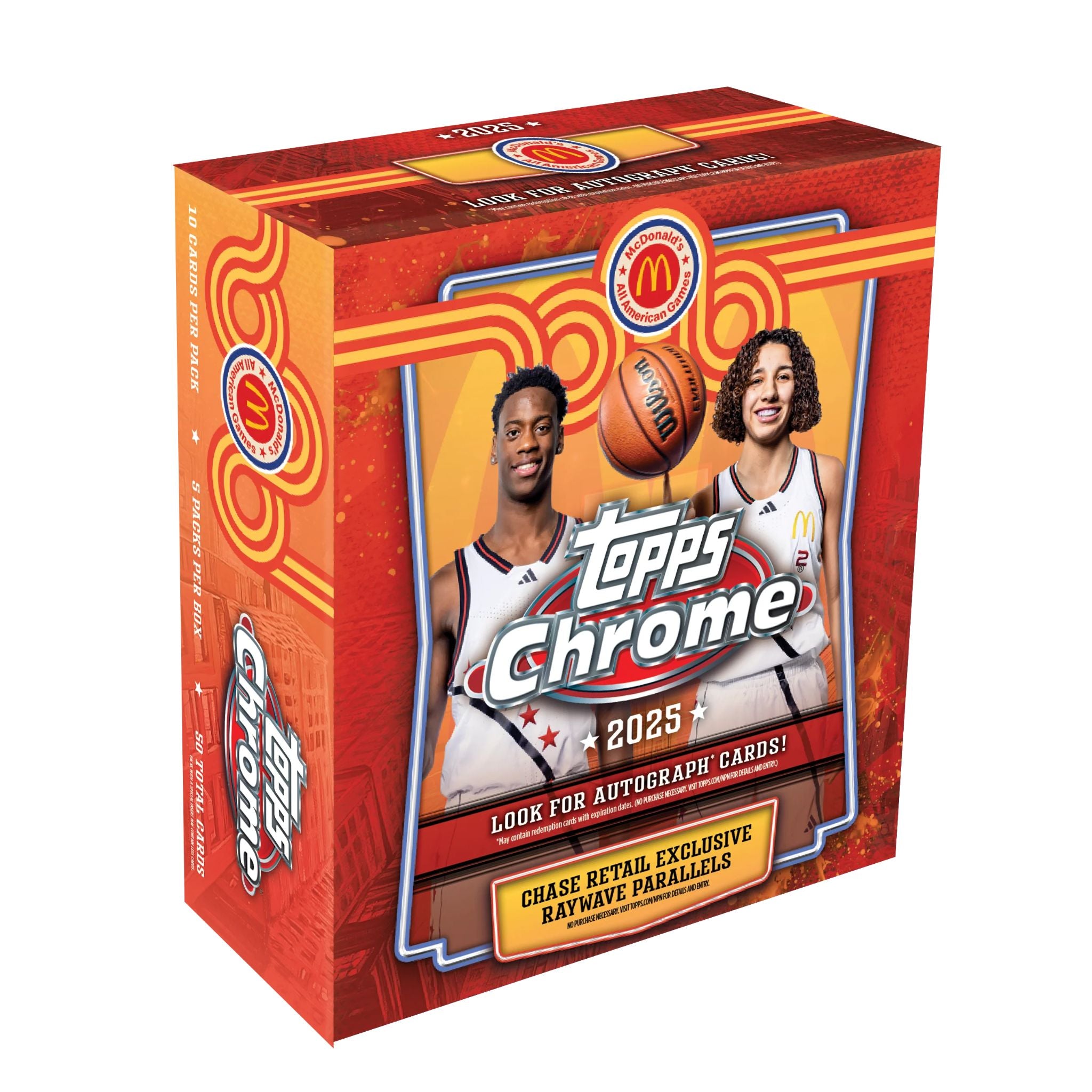 2025 Topps Chrome McDonald's All American Basketball Mega Box