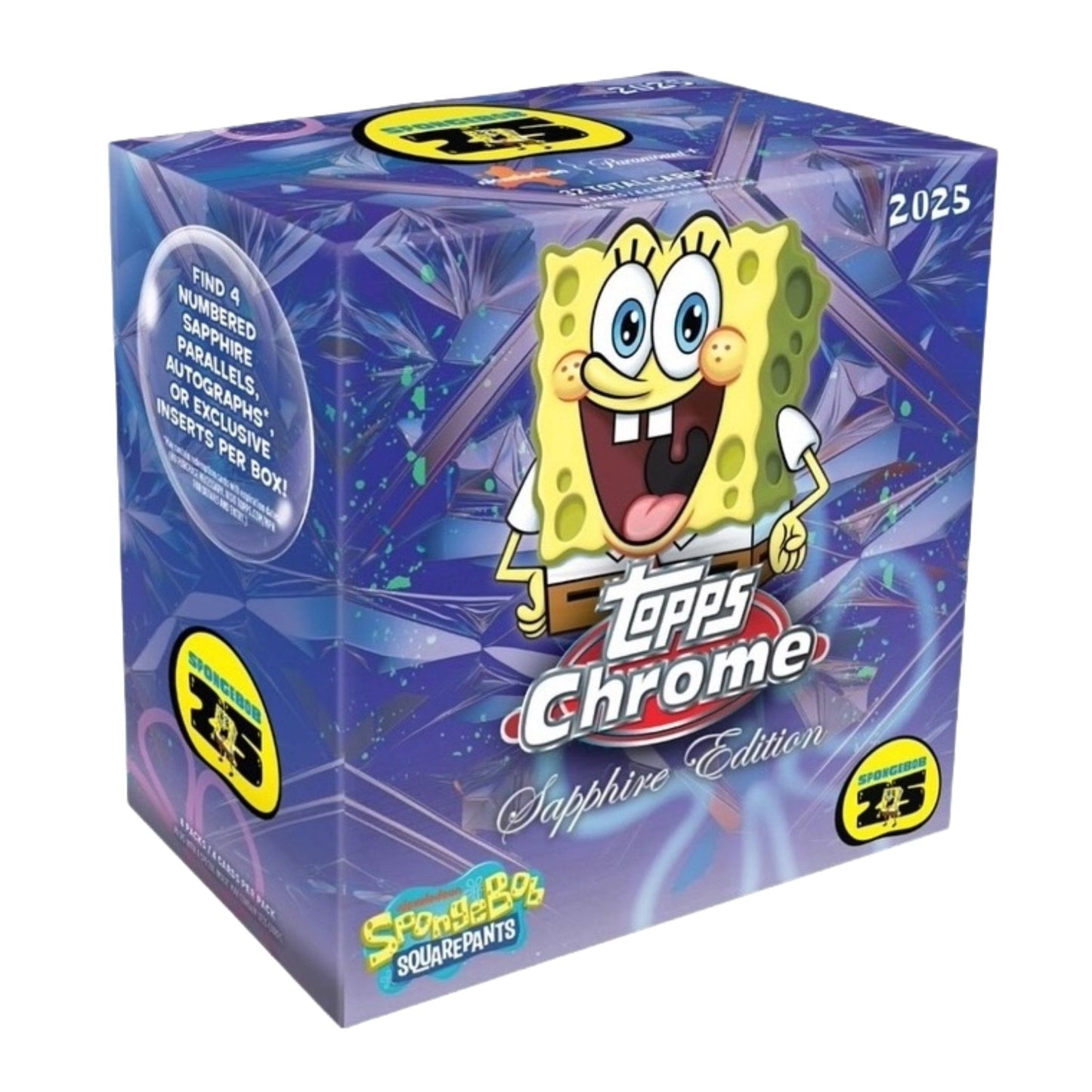 2025 Topps Chrome Spongebob Sapphire Edition Box (Presell) - Trading Card Market
