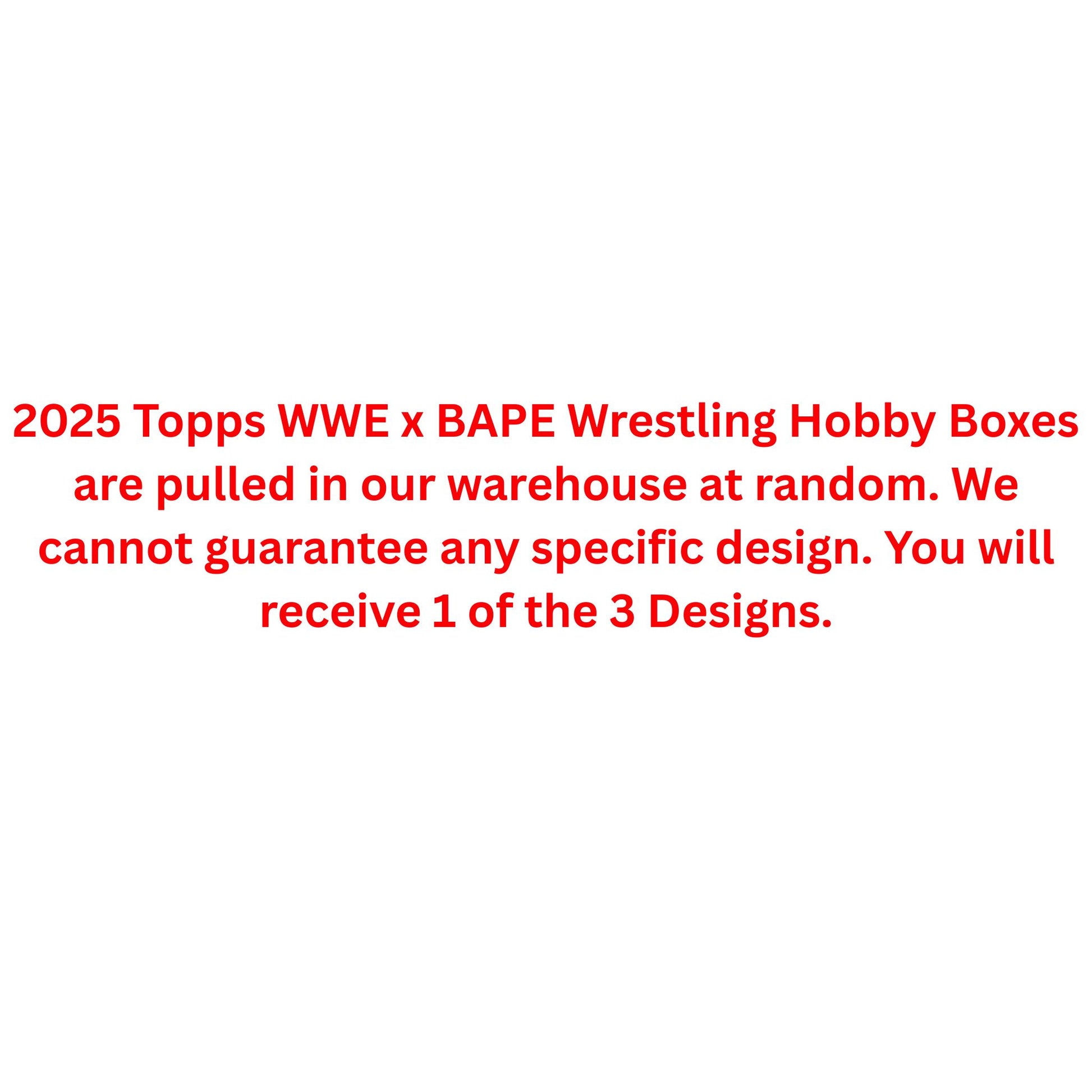 2025 Topps WWE x BAPE Wrestling Hobby Box - Trading Card Market