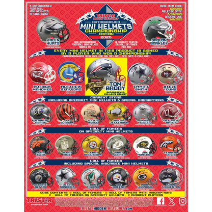 2025 Tristar Hidden Treasures Football Mini Helmet Championship Edition Box - Trading Card Market