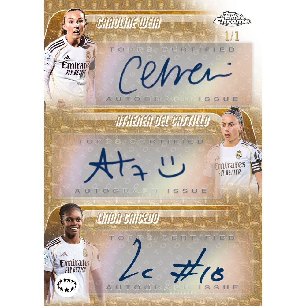 2025/26 Topps Chrome UEFA Women's Champions League Soccer Hobby Box - Trading Card Market