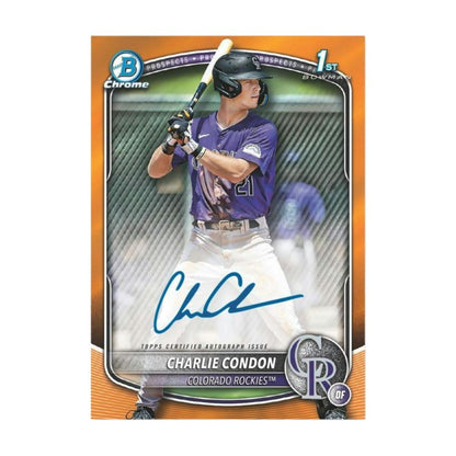 2025 Bowman Baseball Cards - Charlie Condon