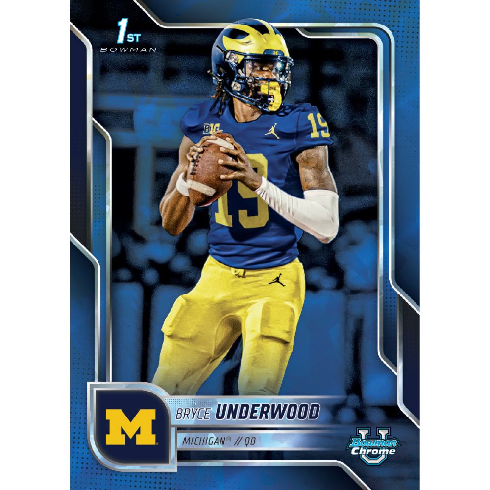 2025 Bowman Chrome University Football Sapphire Edition Box - Trading Card Market