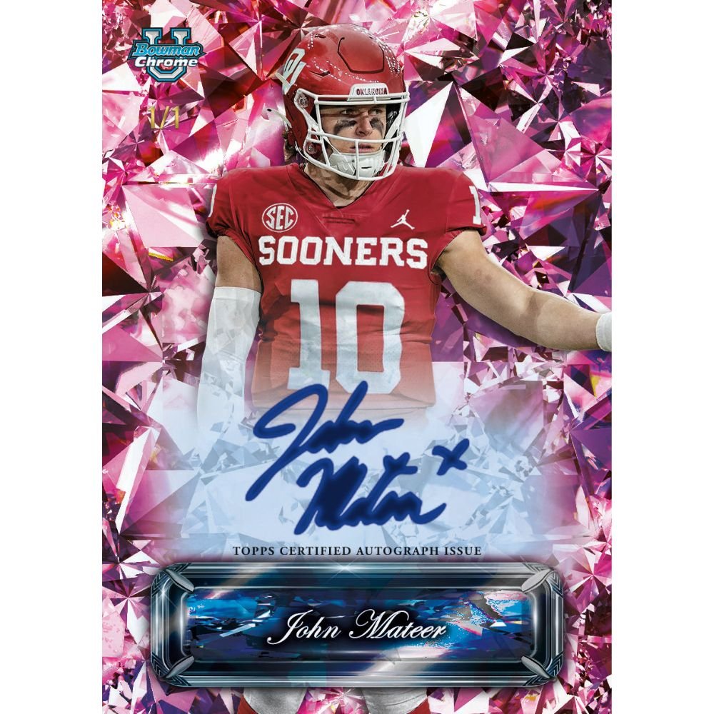 2025 Bowman Chrome University Football Sapphire Edition Box - Trading Card Market