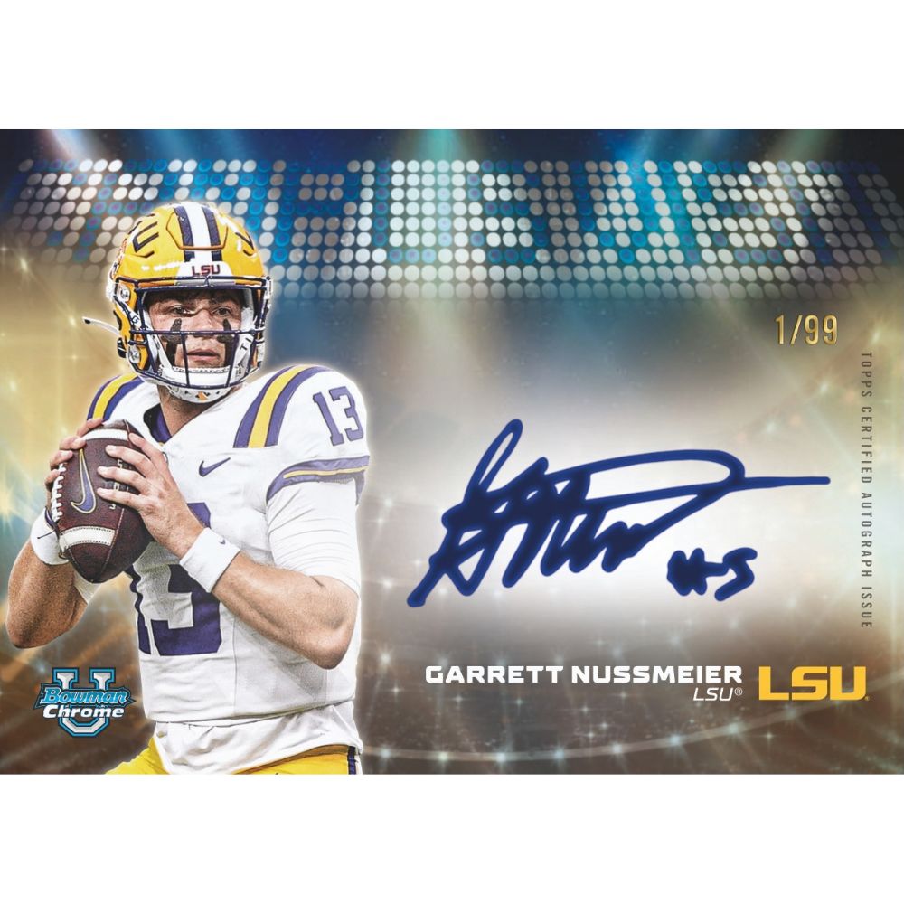 2025 Bowman University Chrome Football Mega Box (Presell) - Trading Card Market