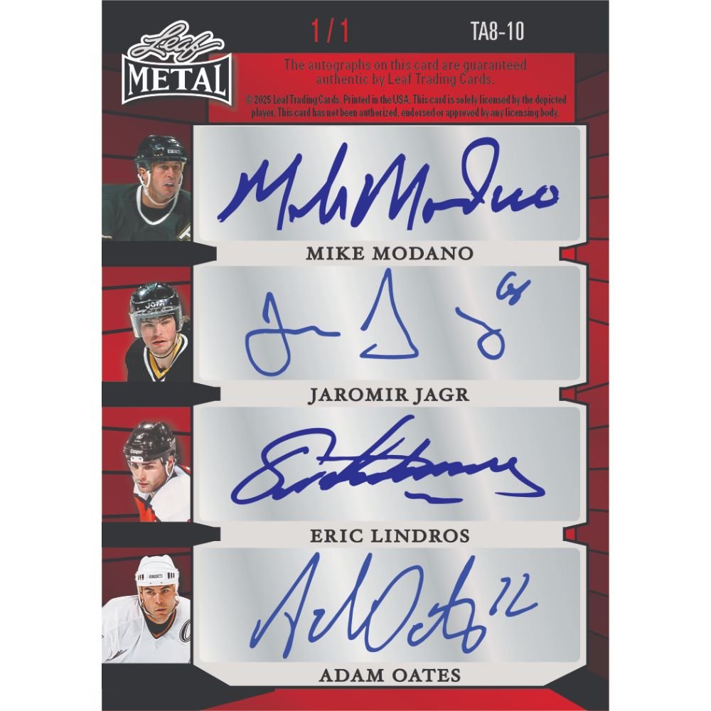 2025 Leaf Metal Legends Hockey Box (Back - to - School Sale) - Trading Card Market