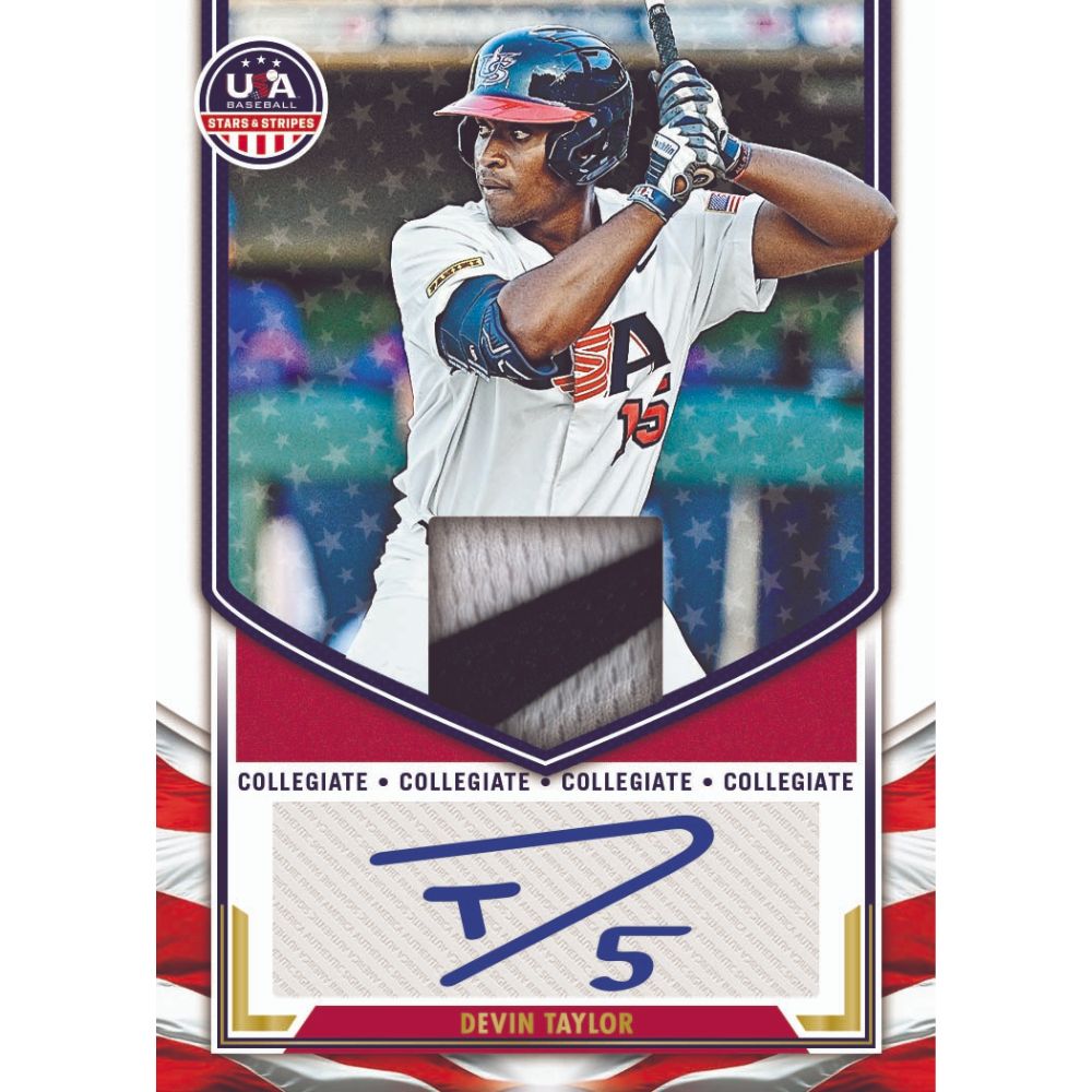 2025 Panini Stars and Stripes USA Baseball Cards -  Devin Taylor