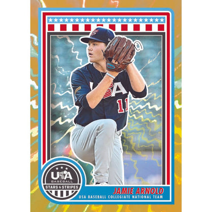 2025 Panini Stars and Stripes USA Baseball Cards -  Jamie Arnold