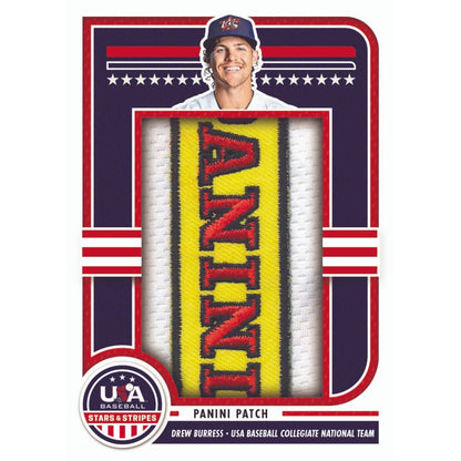 2025 Panini Stars and Stripes USA Baseball Cards - Drew Burress