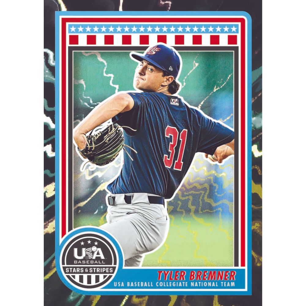 2025 Panini Stars and Stripes USA Baseball Cards -  Tyler Bremner