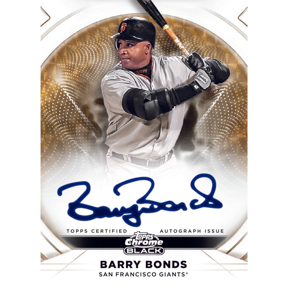 2025 Topps Chrome Black Baseball Cards - Barry Bonds