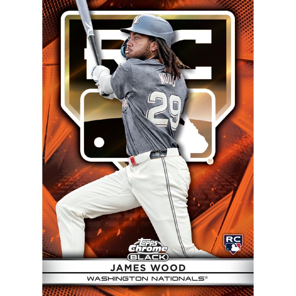 2025 Topps Chrome Black Baseball Cards - James Wood