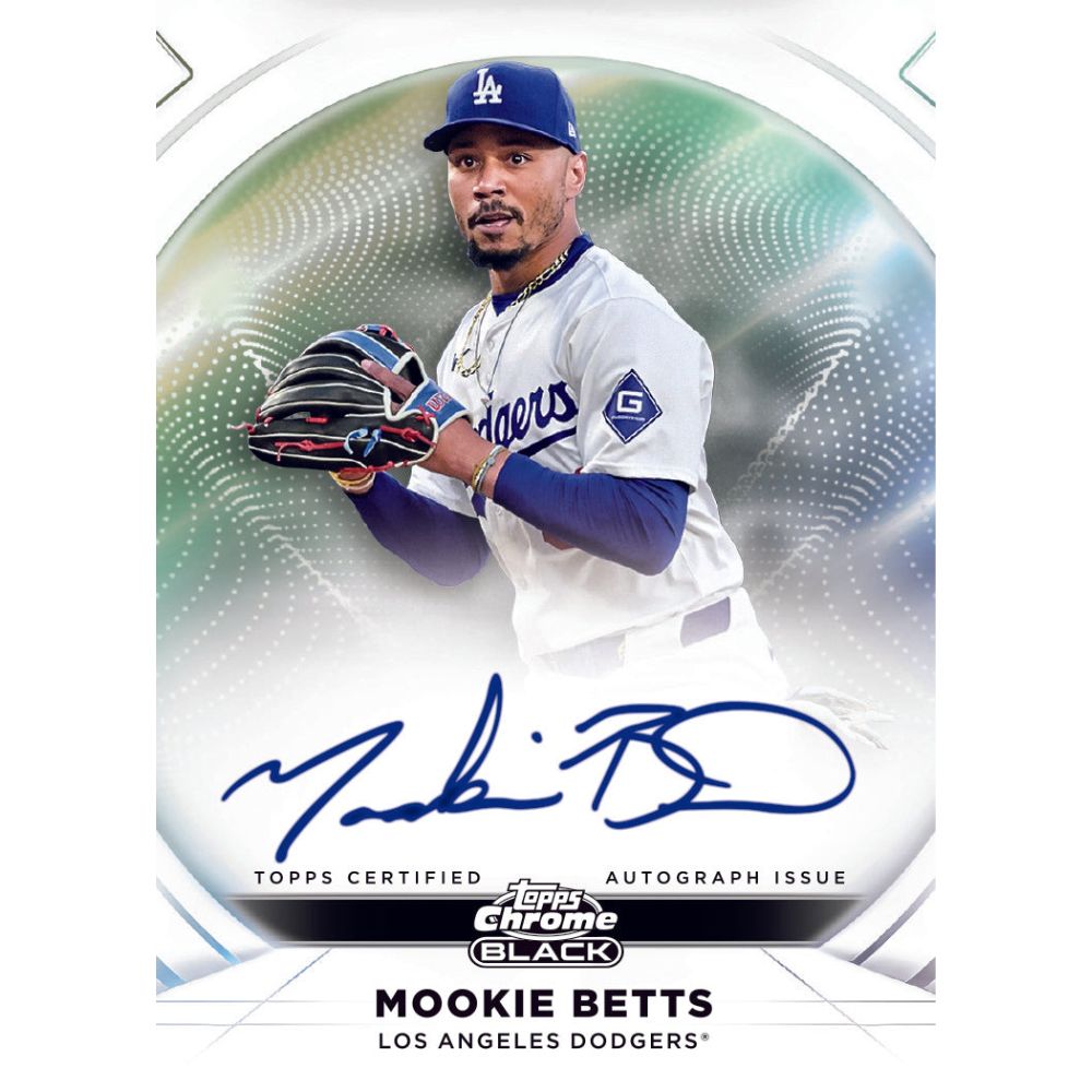 2025 Topps Chrome Black Baseball Cards - Mookie Betts