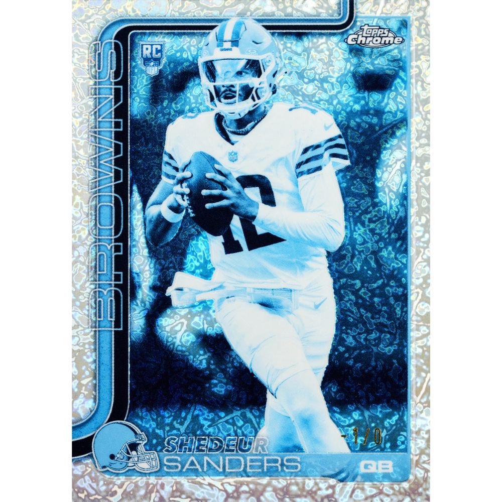 2025 Topps Chrome Football Hobby Pack - Trading Card Market