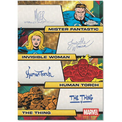 2025 Topps Chrome Marvel Cards - Quad Auto