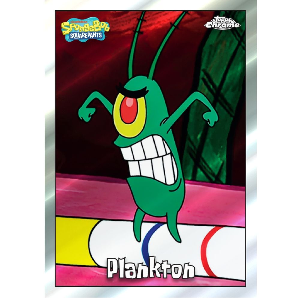 2025 Topps SpongeBob SquarePants Chrome Trading Cards – Complete Base Set – U Pick – FREE SHIPPING
